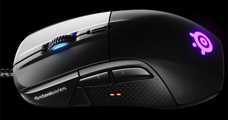  SteelSeries Rival 710 gaming mouse with an OLED display