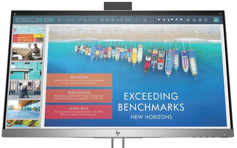 HP EliteDisplay E243d: monitor with the web camera