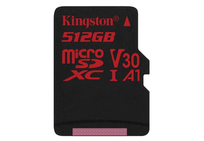Kingston Canvas React fast microSD card capacity reaches 512 GB