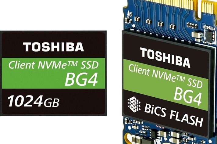 The capacity of the SSD-Toshiba BG4 format 2 2230 reaches 1 TB