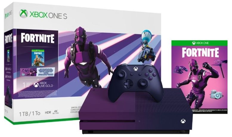 Purple Xbox One's in the style of Fortnite leaked