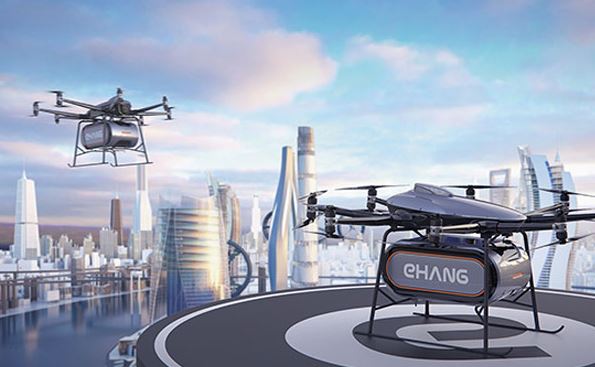 EHang, the Chinese introduced a cargo drone-drone