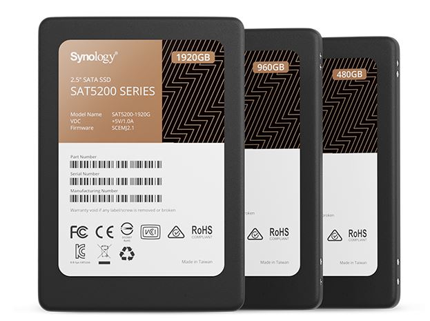 Synology SAT5200 solid state drives have been added to the 3.84 TB model