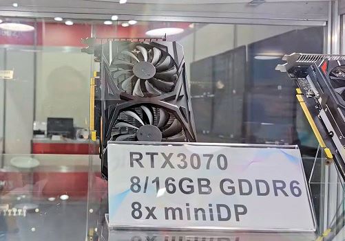  The world's first serial GeForce RTX 3070 with 16 GB of memory